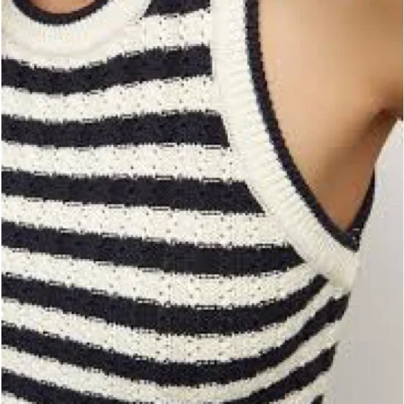 Veronica Beard Jerell knit tops stripes Tank Top size XS - Picture 3 of 7